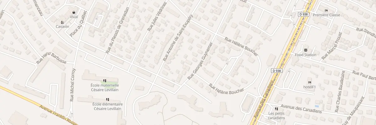 Plan du 22 Rue Georges Guynemer au Grand-Quevilly
