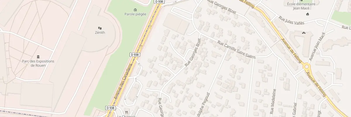 Plan du 3 Rue Hector Berlioz à Saint-Étienne-du-Rouvray