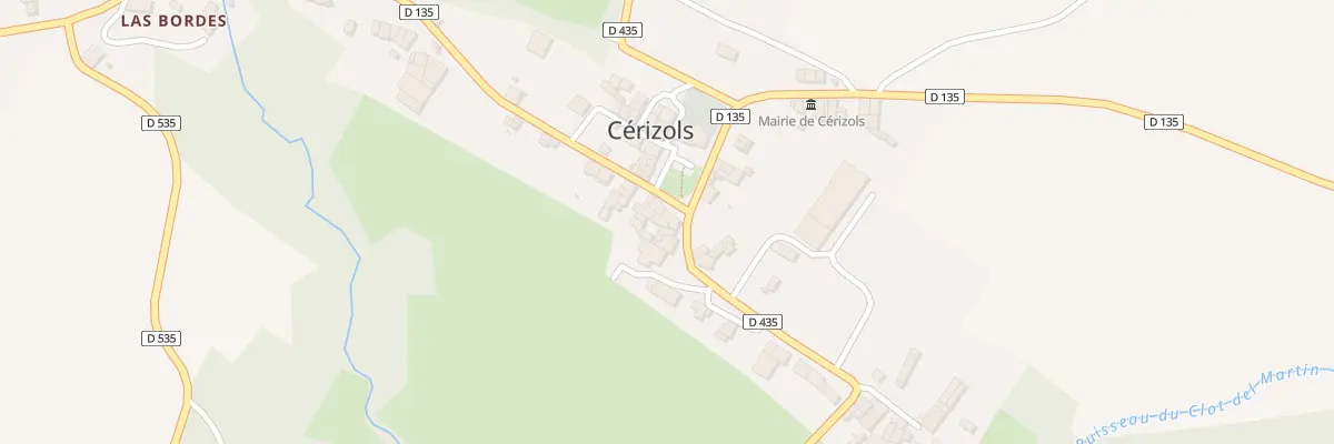 Plan du 30 Village à Cérizols
