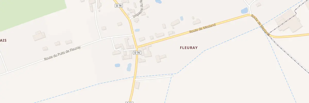 Plan du 2 Rte de Mesland à Cangey