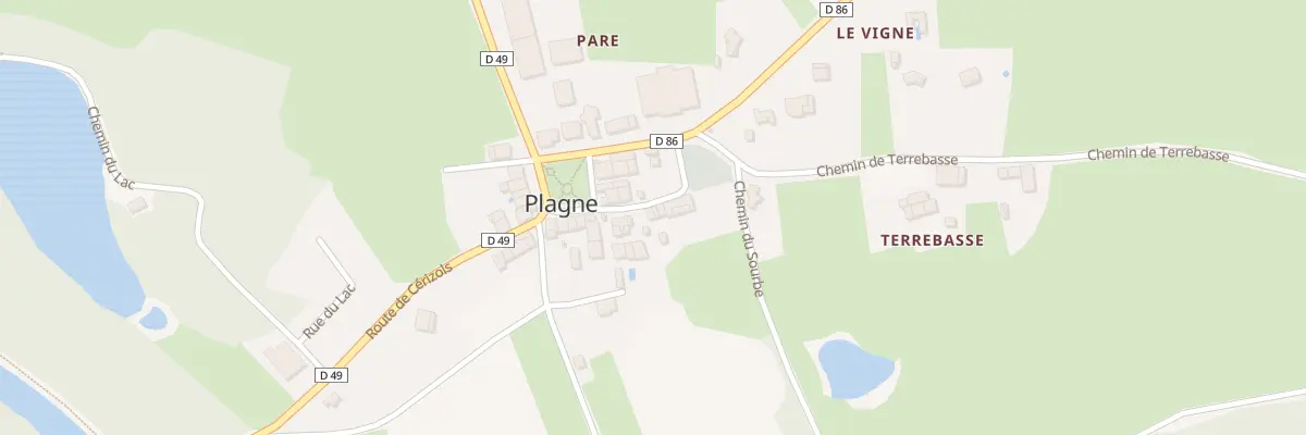 Plan du 40 Rue de la Mairie à Plagne