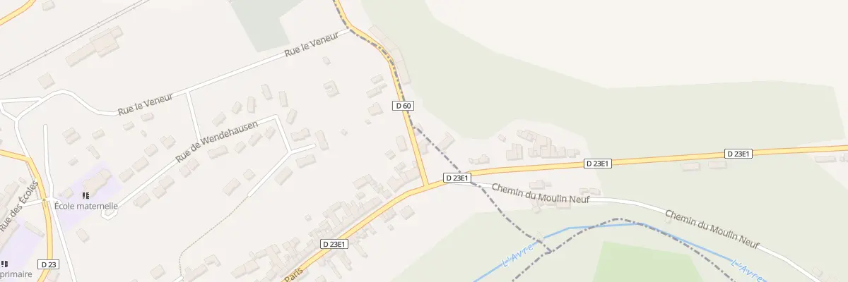 Plan du 6 Rte de Damville à Tillières-sur-Avre