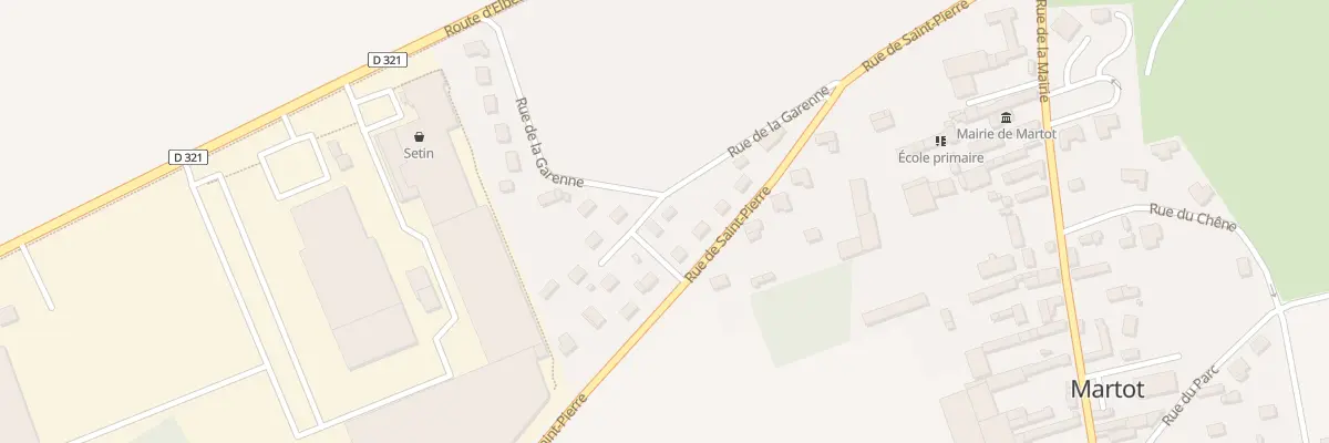 Plan du 1 Rue de la Garenne à Martot