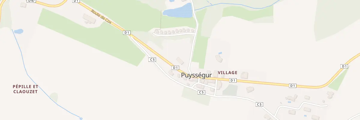 Plan du 9000F Village à Puysségur