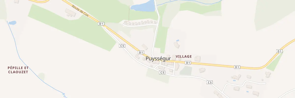 Plan du 9000F Village à Puysségur