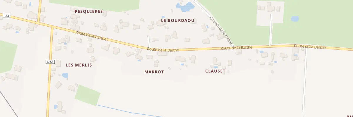 Plan du 400 Rte de la Barthe à Plagnole