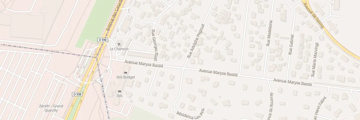 Plan du 28 Av Maryse Bastié à Saint-Étienne-du-Rouvray