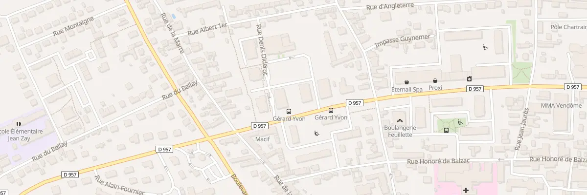 Plan du 2 Rue Denis Diderot à Vendôme