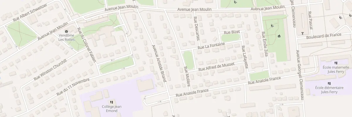Plan du 8 Rue Molière à Vendôme
