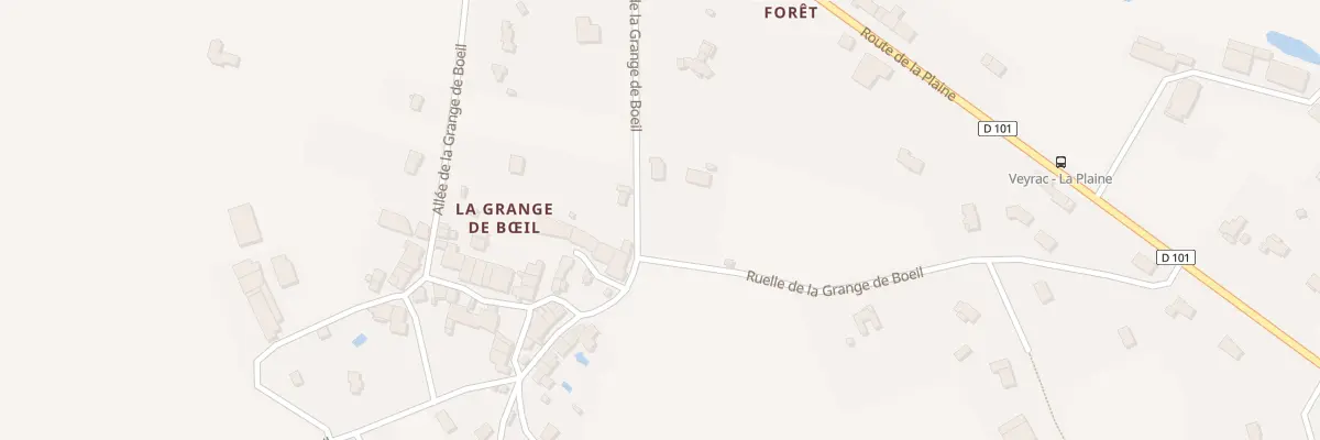 Plan du 2 Chem de La Grange de Boeil à Veyrac