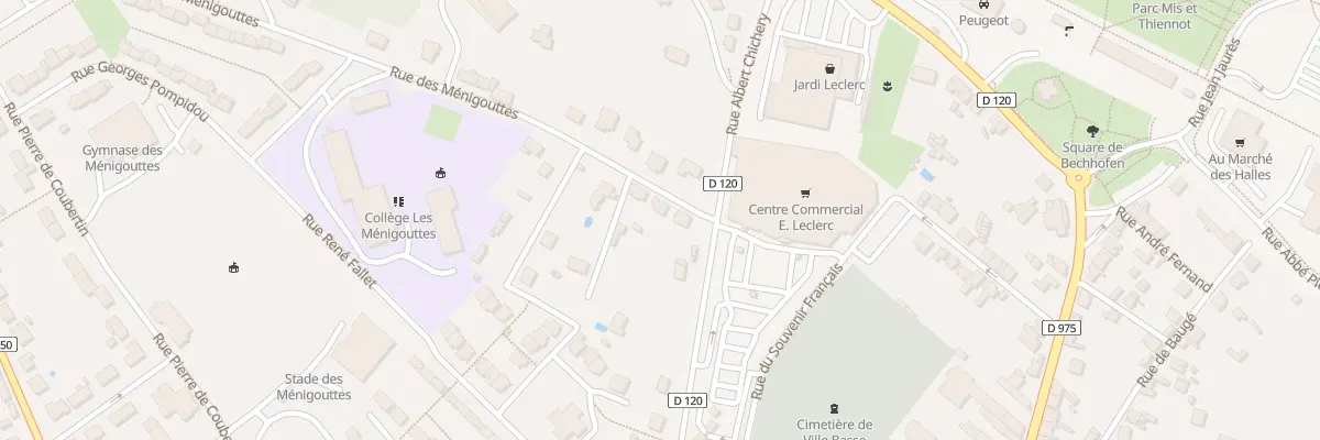 Plan du 3 Rue des Ménigouttes au Blanc
