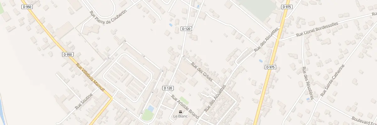 Plan du 19 Rue des Grives au Blanc