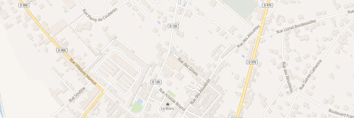 Plan du 17 Rue des Grives au Blanc