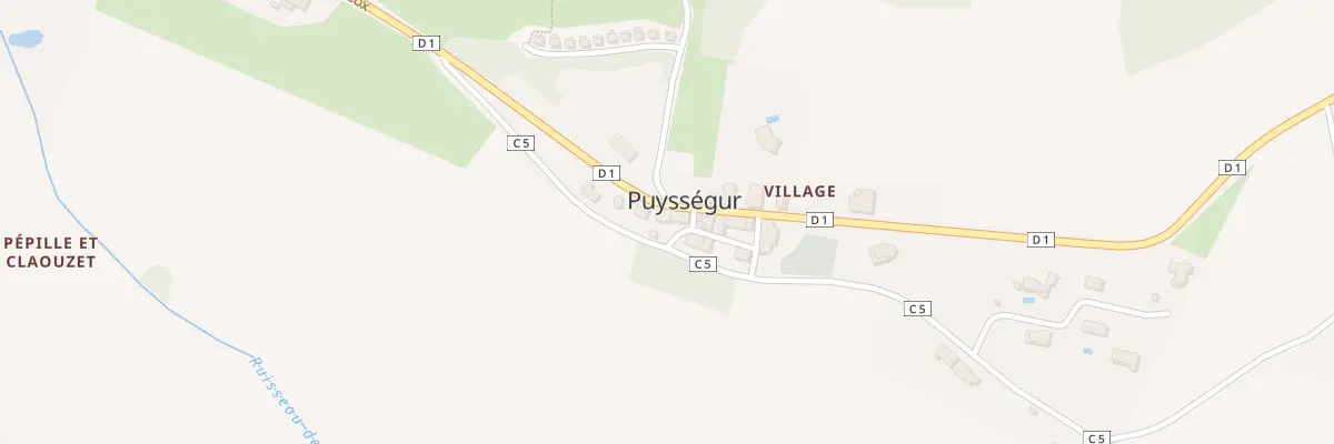Plan du 16 Village à Puysségur