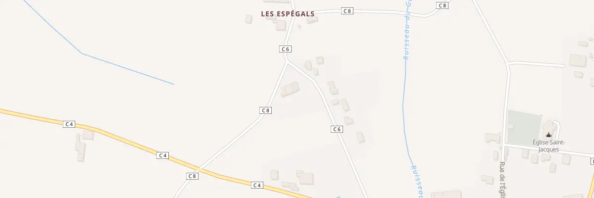 Plan du 261 Rte Les Malecazes à Garganvillar