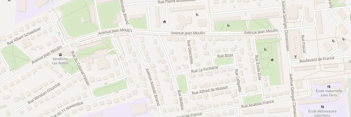 Plan du 3 Rue Molière à Vendôme
