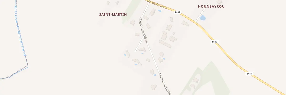 Plan du 136 Chem des Cretes à Caubiac