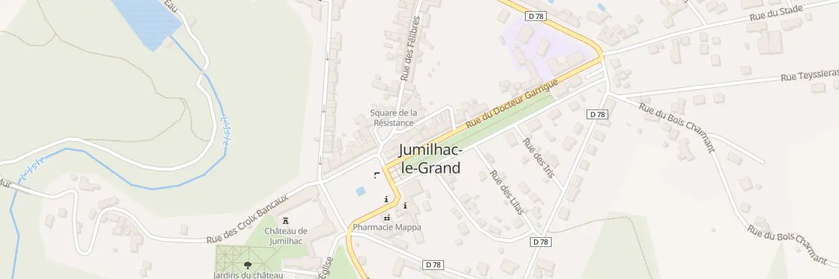 Plan du 7 Rue du Docteur Garrigue à Jumilhac-le-Grand