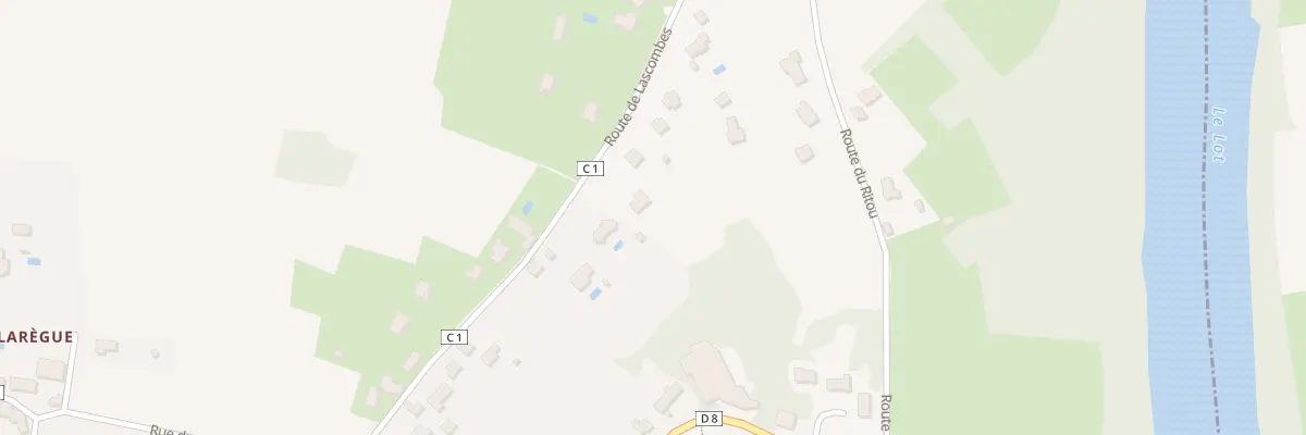 Plan du 2641 Rte de Lascombes à Touzac