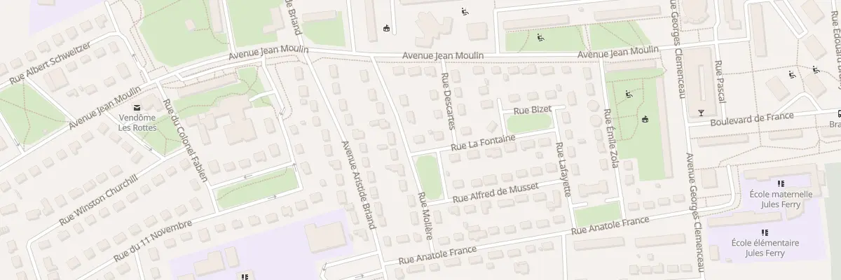 Plan du 7 Rue Jean de La Fontaine à Vendôme