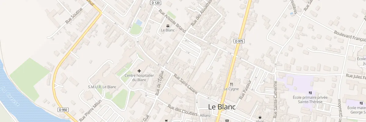 Plan du 20 Rue Saint Lazare au Blanc