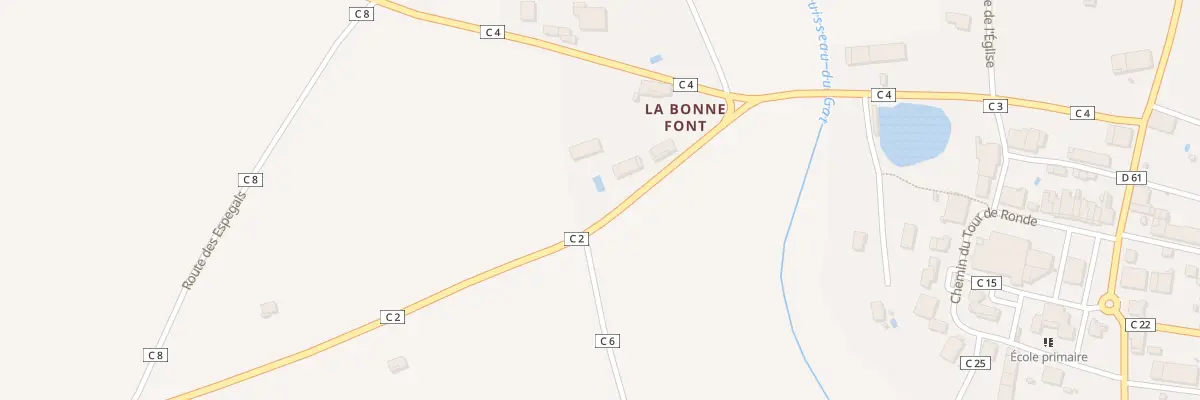 Plan du 80 Rte de Fajolles à Garganvillar
