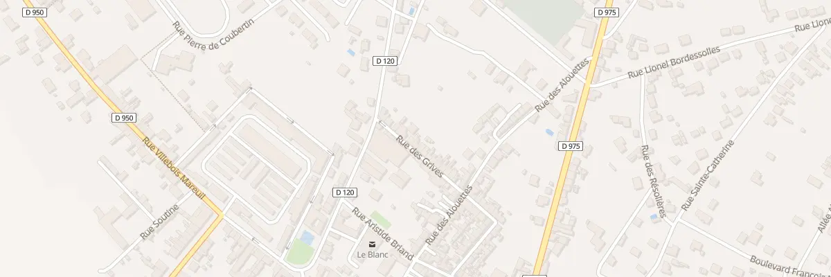 Plan du 20 Rue des Grives au Blanc