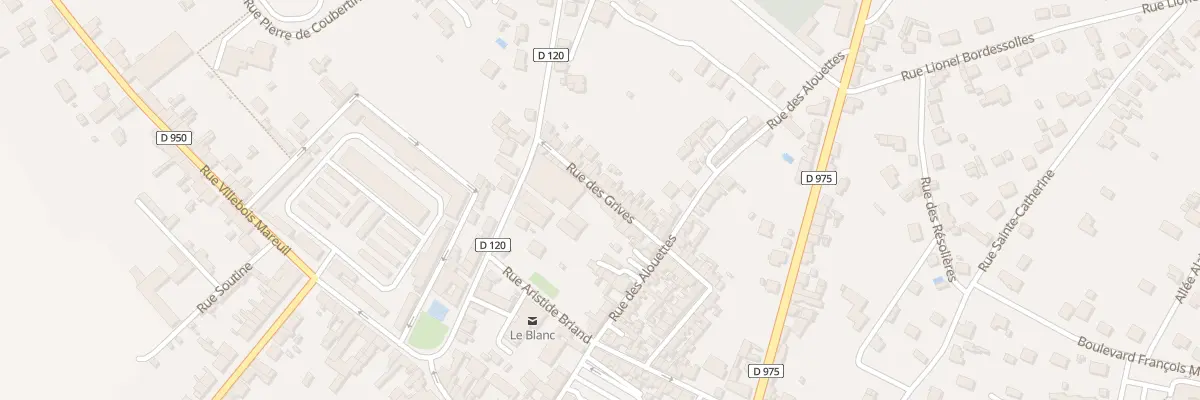Plan du 11 Rue des Grives au Blanc