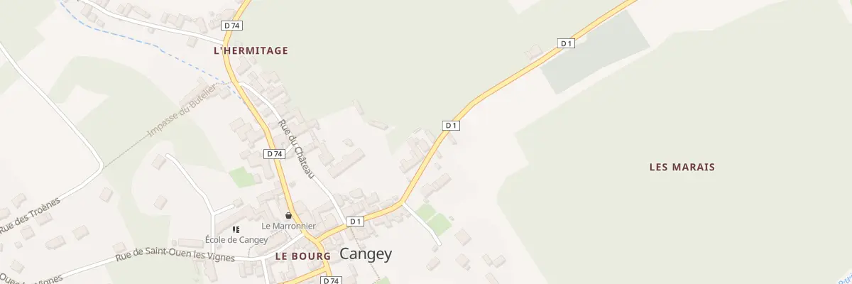 Plan du 21 Rue de Monteaux à Cangey