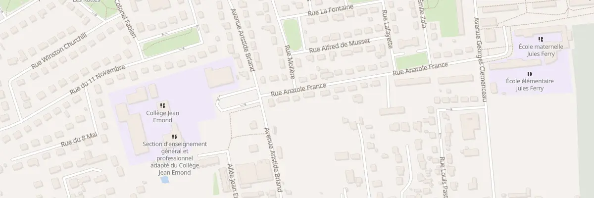 Plan du 30 Rue Anatole France à Vendôme