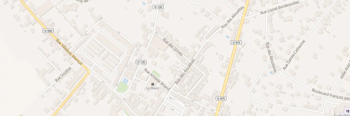 Plan du 7 Rue des Grives au Blanc