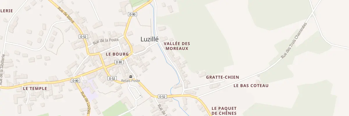 Plan du 13 Rue Vallée des Moreaux à Luzillé