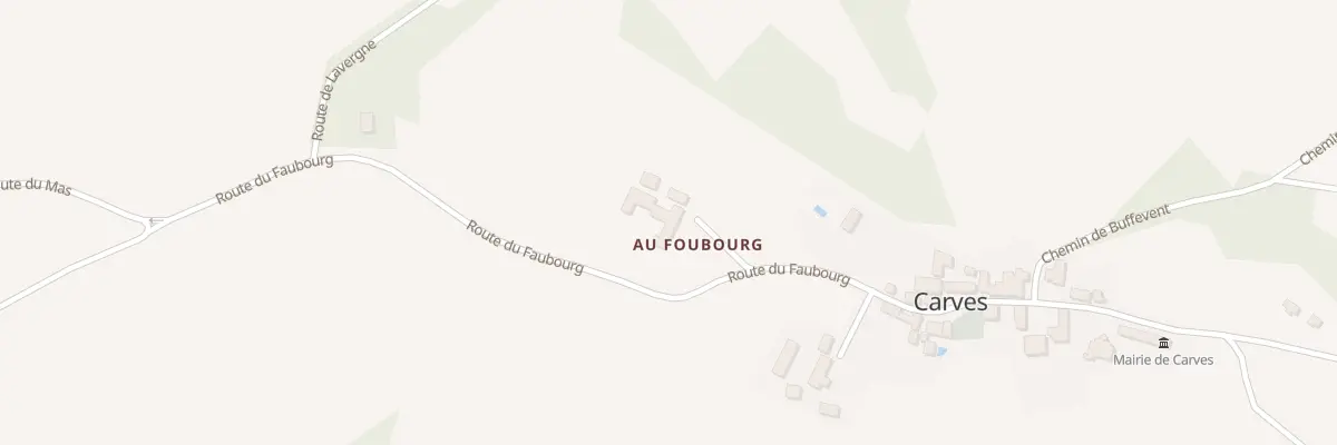 Plan du 42 Le Faubourg à Carves