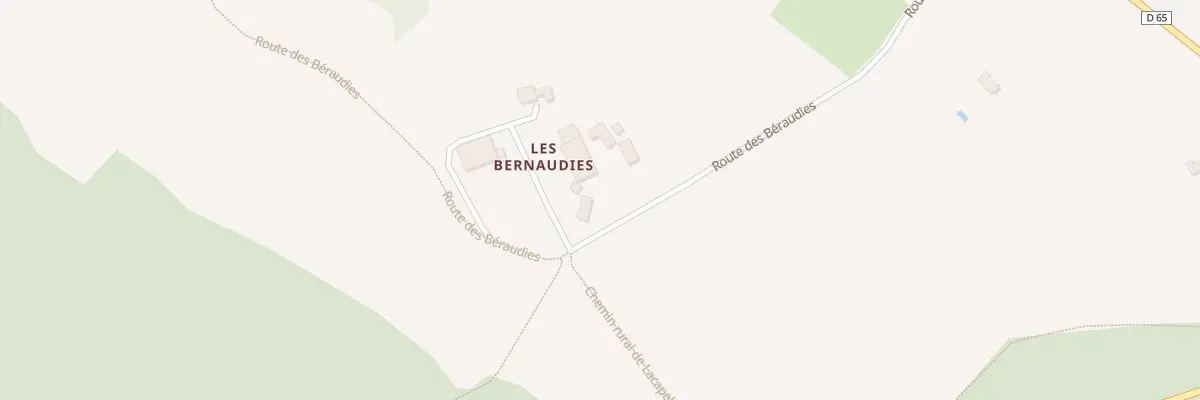 Plan du 454 Rte des Béraudies à Lacapelle-Cabanac