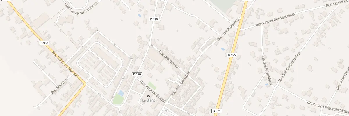 Plan du 12 Rue des Grives au Blanc
