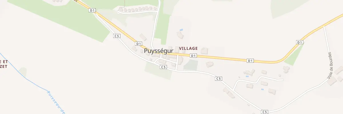 Plan du 10 Village à Puysségur