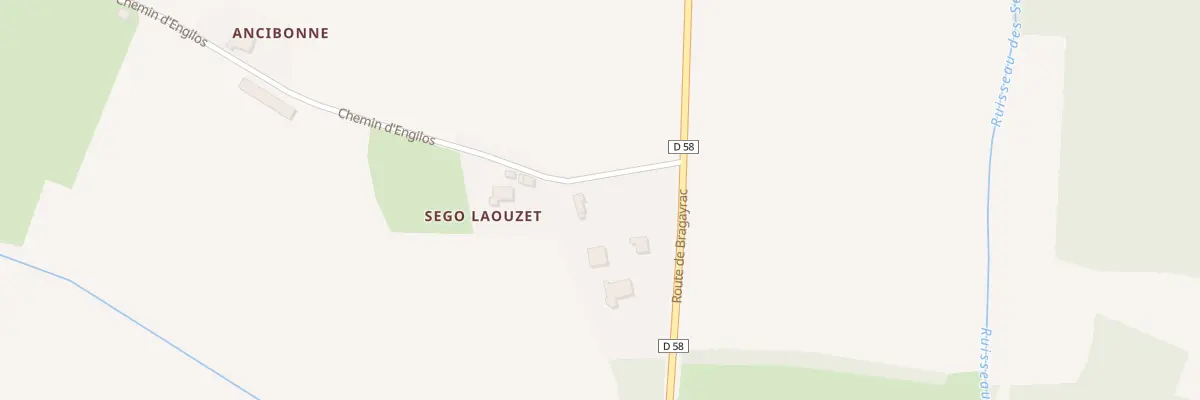 Plan du 5002F Saoubere à Sabonnères