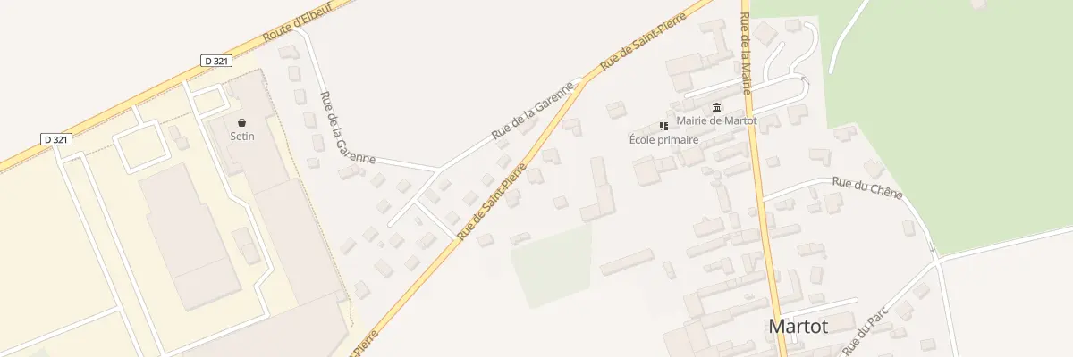 Plan du 1T Rue de St Pierre à Martot
