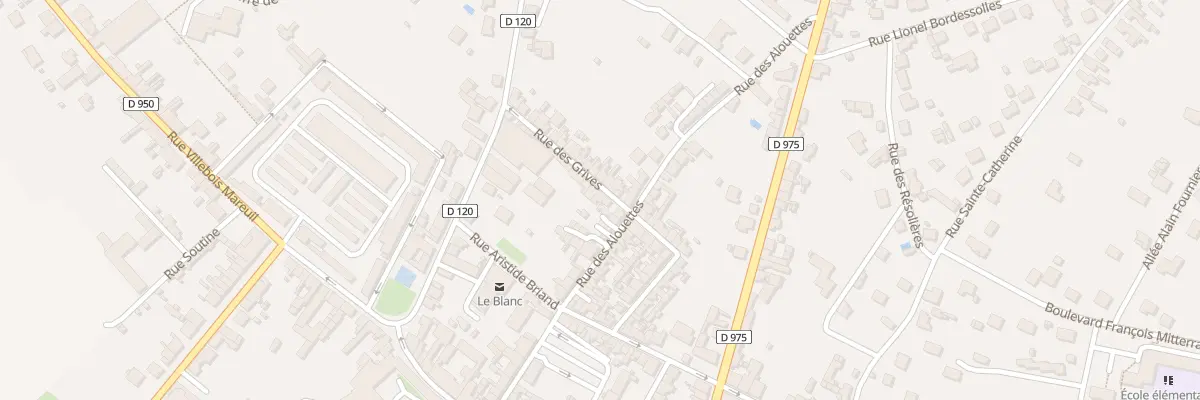 Plan du 3 Rue des Grives au Blanc