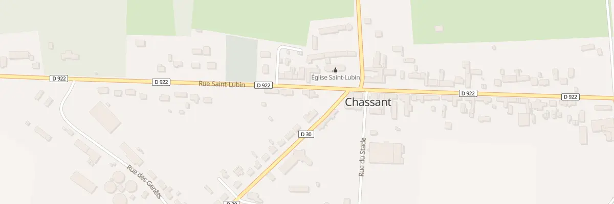 Plan du 50 Rue Saint-lubin à Chassant