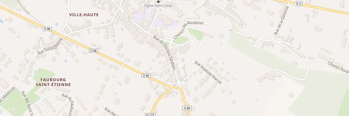 Plan du 37 Rue du Docteur Fardeau au Blanc