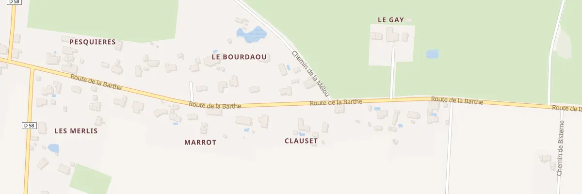 Plan du 495 Rte de la Barthe à Plagnole