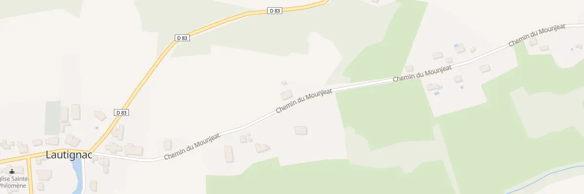 Plan du 360 Che du Mounjeat à Lautignac