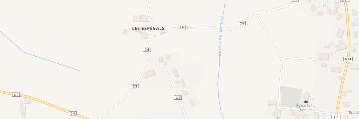 Plan du 250 Rte Les Malecazes à Garganvillar