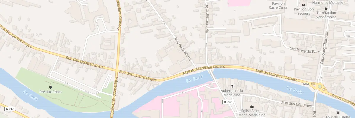 Plan du 6 Rue de la Marre à Vendôme