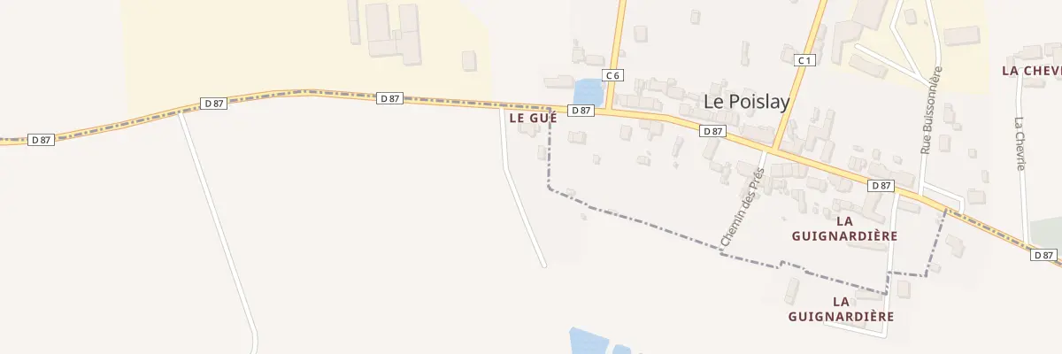 Plan du 90 Le Gue à La Fontenelle