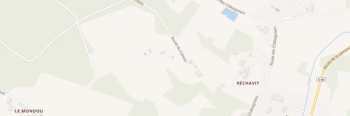 Plan du 3 Pechavit à Prats-du-Périgord