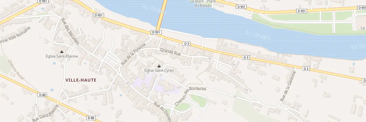 Plan du 9 Grande Rue au Blanc