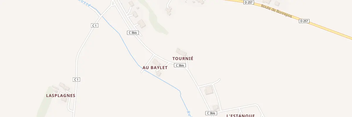 Plan du 303 Rte du Bassioue à Auradé