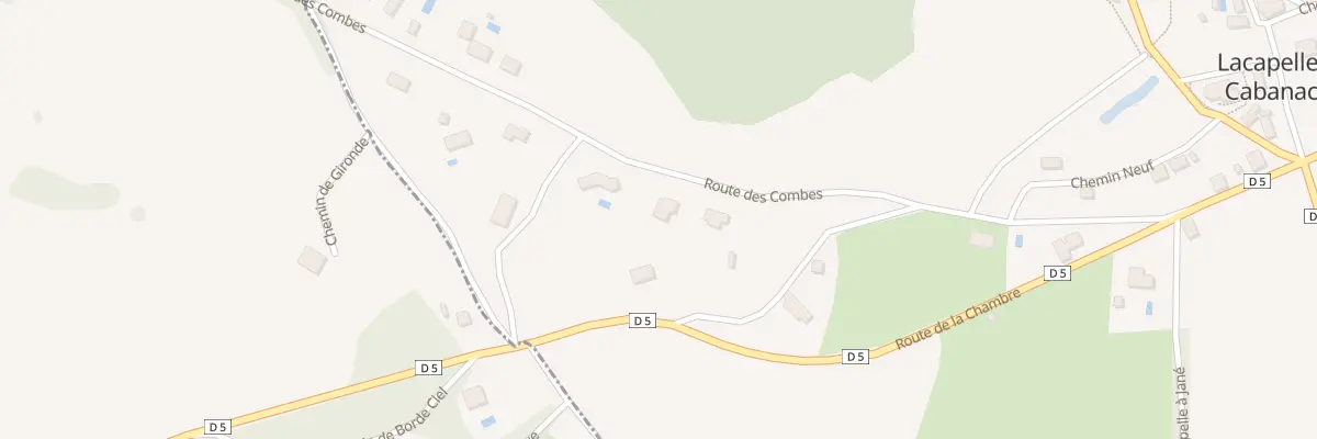 Plan du 5476F Les Combes à Lacapelle-Cabanac